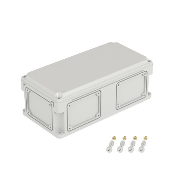 Корпус RAM box без МП 400х200х146 мм, с фланцами, непрозрачная крышка высотой 21 мм, IP66/IP67 Корпус RAM box без МП 400х200х146 мм, с фланцами, непрозрачная крышка высотой 21 мм, IP66/IP67