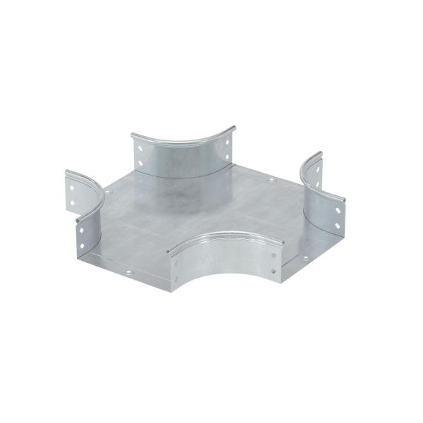 Ответвитель DPX крестообразный 400х100 в комплекте с крепежными элементами и соединительными пластинами, необходимыми для монтажа, горячеоцинкованный Ответвитель DPX крестообразный 400х100 в комплекте с крепежными элементами и соединительными пластинами, необходимыми для монтажа, горячеоцинкованный