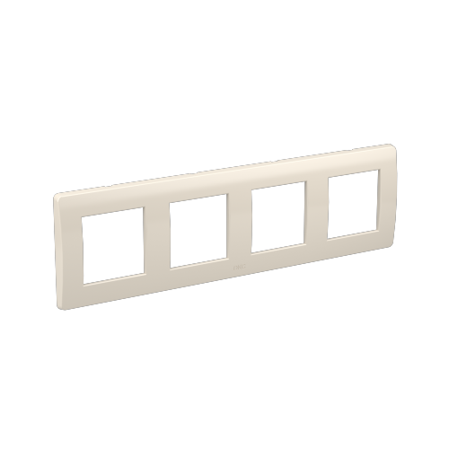 Рамка на 2+2+2+2 модуля (четырехместная), слоновая кость, RAL9001 Рамка на 2+2+2+2 модуля (четырехместная), слоновая кость, RAL9001