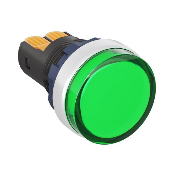 Сигнальный индикатор со встроенным диодом 220В, зеленый, алюминий, зажим Plug-In Сигнальный индикатор со встроенным диодом 220В, зеленый, алюминий, зажим Plug-In