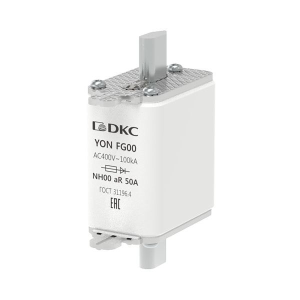 Предохранитель YON ножевого типа FG00 50А 400V характеристика aR Предохранитель YON ножевого типа FG00 50А 400V характеристика aR