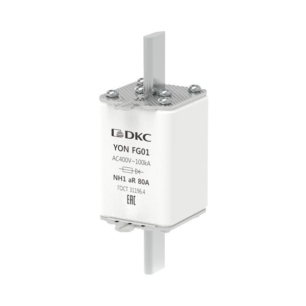 Предохранитель YON ножевого типа FG1 80А 400V характеристика aR Предохранитель YON ножевого типа FG1 80А 400V характеристика aR
