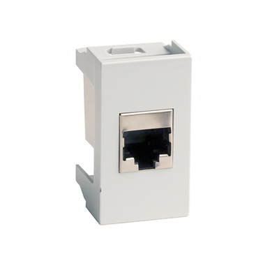 Розетка RJ-45 кат.6,Viva,1 мод.,сер Розетка RJ-45 кат.6,Viva,1 мод.,сер