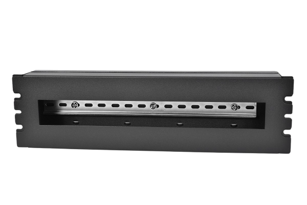 19″ панель с DIN-рейкой PS-3U, цвет черный