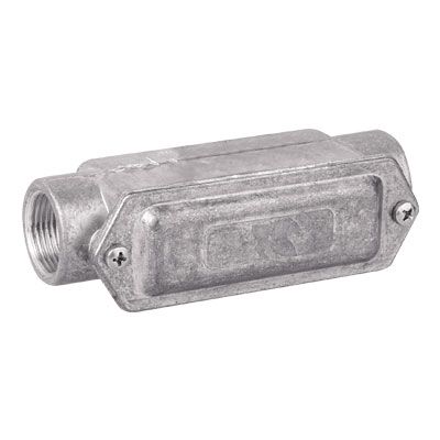 Коробка протяжная алюминиевая, 2 ввода 180°, М32х1,5 ,IP55, 146х45х57мм Коробка протяжная алюминиевая, 2 ввода 180°, М32х1,5 ,IP55, 146х45х57мм