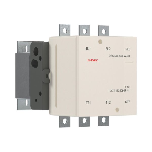 Магнитный контактор DSC330-3C00A230 330А 160кВт (AC3) кат 220В AC Магнитный контактор DSC330-3C00A230 330А 160кВт (AC3) кат 220В AC