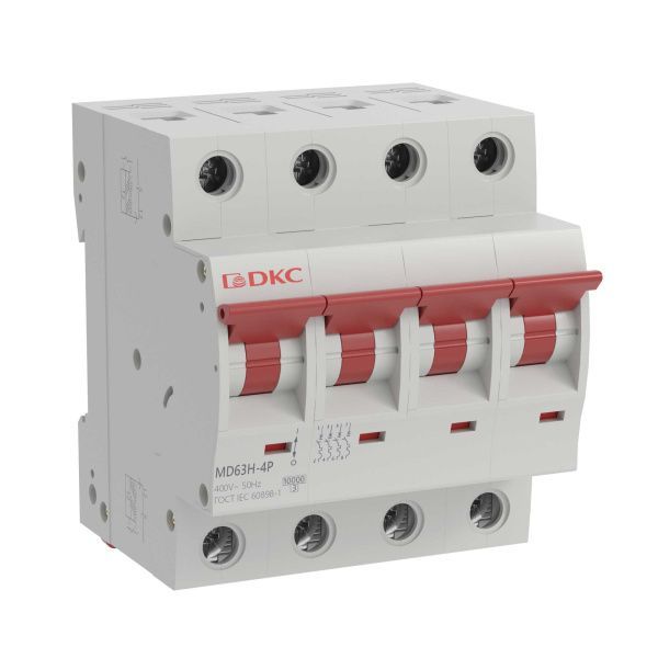 Автоматический выключатель модульный YON max типа MD63H, 10кА, 4 полюса, хар-ка D, 3А Автоматический выключатель модульный YON max типа MD63H, 10кА, 4 полюса, хар-ка D, 3А