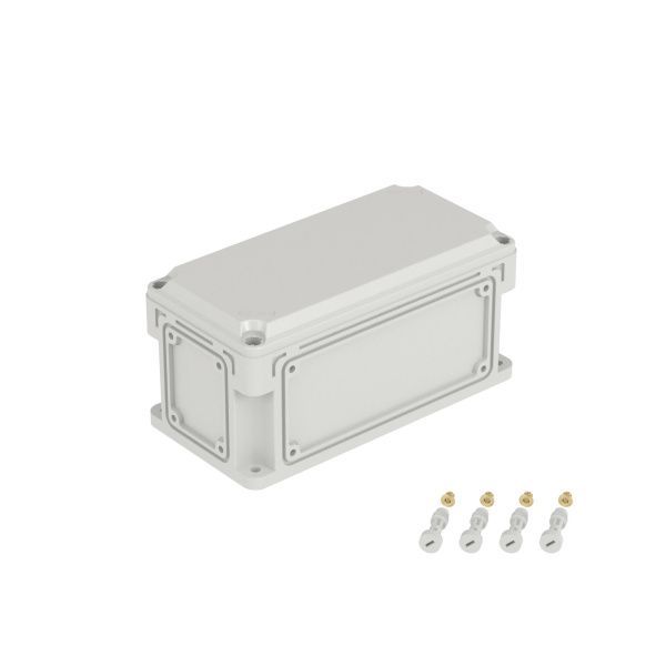 Корпус RAM box без МП 300х150х146 мм, с фланцами, непрозрачная крышка высотой 21 мм, IP66/IP67 Корпус RAM box без МП 300х150х146 мм, с фланцами, непрозрачная крышка высотой 21 мм, IP66/IP67