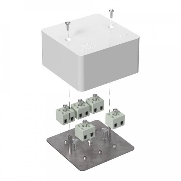 Коробка огнестойкая для кабель-канала 40-0460-FR2.5-10 Е15-Е120 RAL9003 85х85х45 (44 шт/кор) Коробка огнестойкая для кабель-канала 40-0460-FR2.5-10 Е15-Е120 RAL9003 85х85х45 (44 шт/кор)
