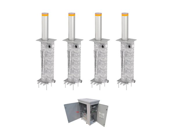 Комплект на основе автоматического болларда серии TBD 220H600 KIT (4 Bollards) Комплект на основе автоматического болларда серии TBD 220H600 KIT (4 Bollards)