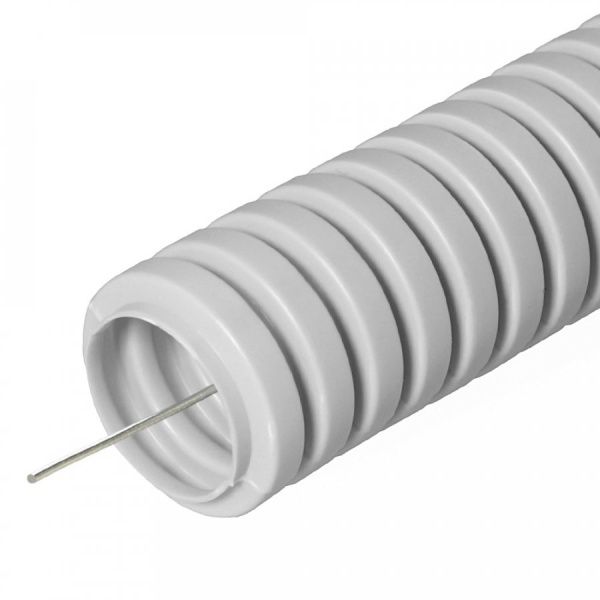 Труба гофрированная ПВХ серая с/з d50 мм (15м/660м уп/пал) Строитель Труба гофрированная ПВХ серая с/з d50 мм (15м/660м уп/пал) Строитель