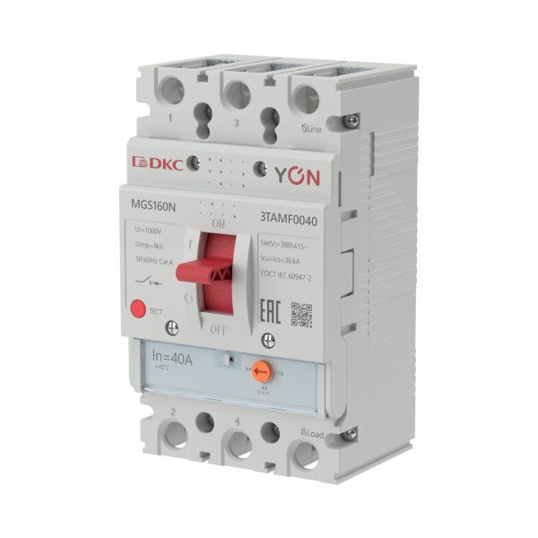 Авт. выкл. YON MGS160 3P 32-40A 36kA Авт. выкл. YON MGS160 3P 32-40A 36kA