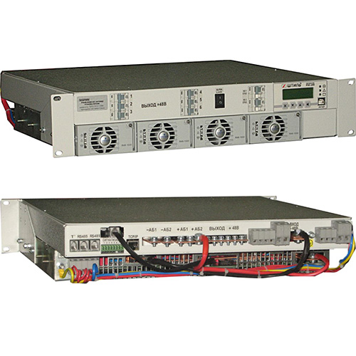 Установка электропитания "Штиль" PS48-0160-2U (4/2000) ver.2 с TCP/IP адаптером Установка электропитания "Штиль" PS48-0160-2U (4/2000) ver.2 с TCP/IP адаптером