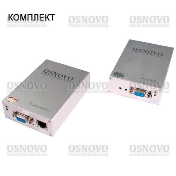 Комплект (передатчик+приёмник) для передачи VGA и аудиосигнала TA-V/3+RA-V/3 Комплект (передатчик+приёмник) для передачи VGA и аудиосигнала TA-V/3+RA-V/3