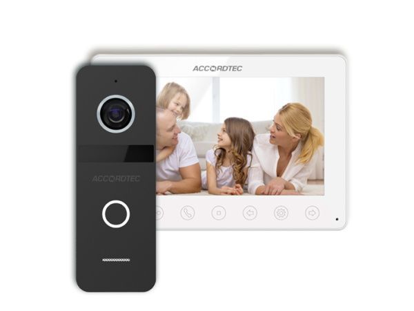 AT-home7 Комплект домофонии WH-BL Комплект видедомофона AT-home7 Комплект домофонии WH-BL Комплект видедомофона