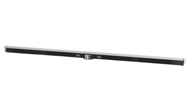 Верт блок розеток Rem-32, 2 контура по 1×16А, авт, амп, 10C13, 5C19, 1420мм, колодка