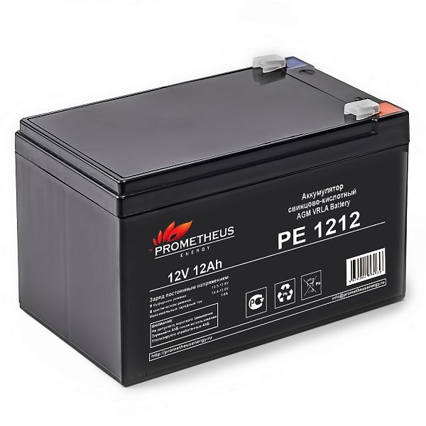 Prometheus Energy аккумулятор свинцово-кислотный PE 1212 12V 12Ah Prometheus Energy аккумулятор свинцово-кислотный PE 1212 12V 12Ah