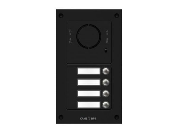 Вызывная вандалозащитная IP-аудиопанель MTM VR с 4 кнопками. 2 модуля MKITAIP-24V Вызывная вандалозащитная IP-аудиопанель MTM VR с 4 кнопками. 2 модуля MKITAIP-24V