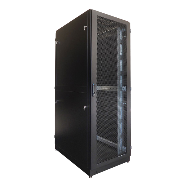 Шкаф серверный напольный 42U (800 × 1000) двойные перфорированные двери 2 шт. Шкаф серверный напольный 42U (800 × 1000) двойные перфорированные двери 2 шт.
