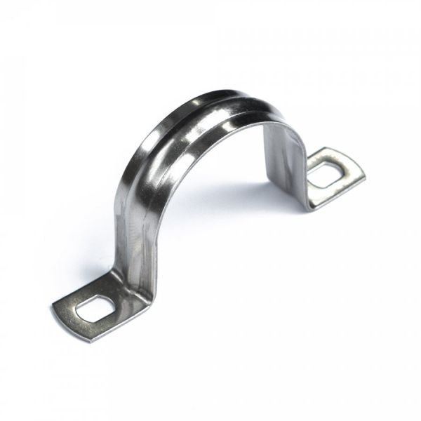Скоба металлическая двухлапковая СМД(INOX) d31-32 мм (10шт/200шт уп/кор) Скоба металлическая двухлапковая СМД(INOX) d31-32 мм (10шт/200шт уп/кор)