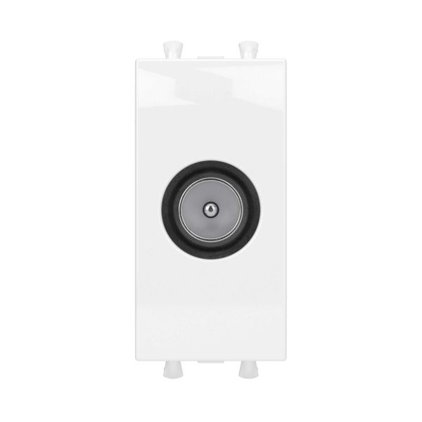 Розетка TV оконечная модульная, Avanti, белое облако, 1 модуль Розетка TV оконечная модульная, Avanti, белое облако, 1 модуль