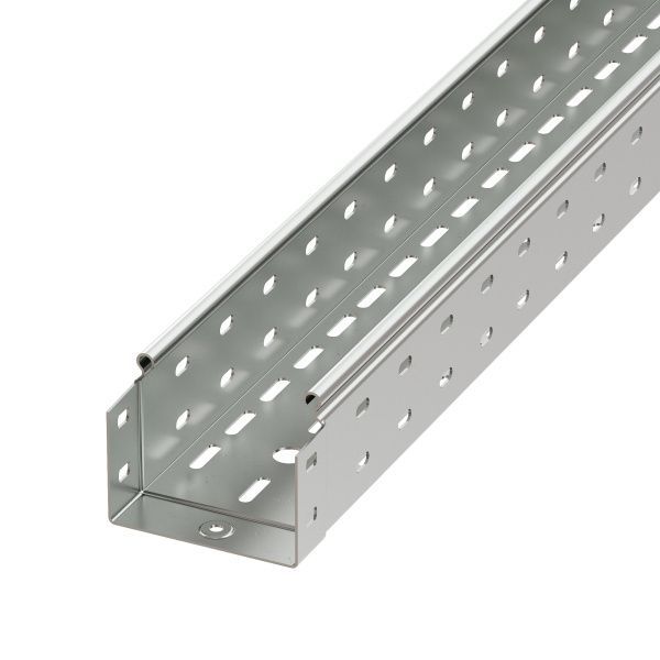 Лоток перфорированный 100х50 L3000 толщ.1,5 мм, горячеоцинкованный Лоток перфорированный 100х50 L3000 толщ.1,5 мм, горячеоцинкованный
