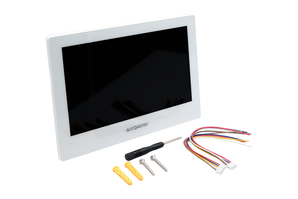 AT-VD800W WH Монитор домофона гибридный ACCORDTEC, сенсорный экран AT-VD800W WH Монитор домофона гибридный ACCORDTEC, сенсорный экран