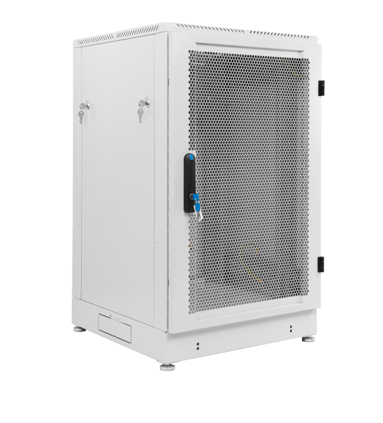 Шкаф телекоммуникационный напольный 18U (600 × 800) дверь перфорированная