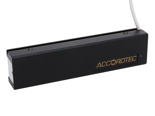 ML-200K-3 Premium Black с планкой, Электромагнитный замок ACCORDTEC, 200 кг, накладной ML-200K-3 Premium Black с планкой, Электромагнитный замок ACCORDTEC, 200 кг, накладной