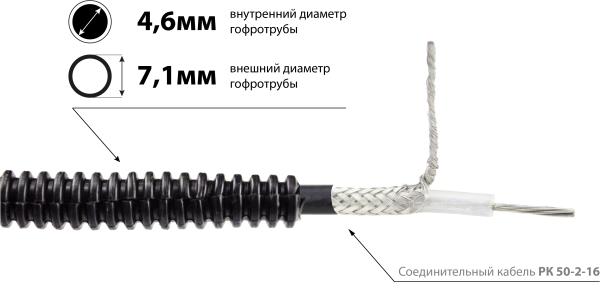 Труба гофрированная ПП, разрезная d4.6 мм Труба гофрированная ПП, разрезная d4.6 мм