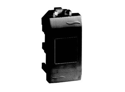 Компьютерная розетка RJ45 кат.5e экран., 8P8C, Brava, черная, 1мод Компьютерная розетка RJ45 кат.5e экран., 8P8C, Brava, черная, 1мод