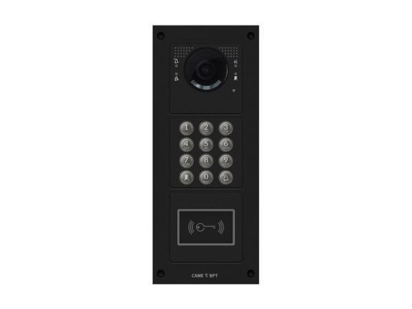 Вызывная вандалозащитная IP-видеопанель MTM с кодонаборной клавиатурой и считывателем 3 модуля MKITVIP-30KRV Вызывная вандалозащитная IP-видеопанель MTM с кодонаборной клавиатурой и считывателем 3 модуля MKITVIP-30KRV