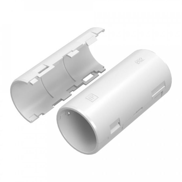Муфта разборная d32 мм белая (36шт/360шт уп/кор) Муфта разборная d32 мм белая (36шт/360шт уп/кор)