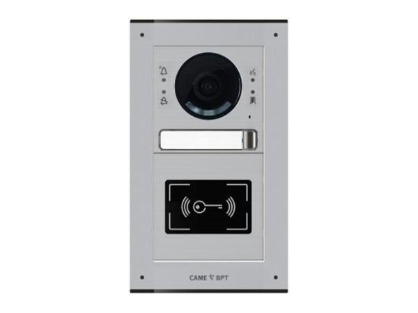 Вызывная видеопанель MTM с 1 кнопкой и считывателем MKITVX1-21R Вызывная видеопанель MTM с 1 кнопкой и считывателем MKITVX1-21R