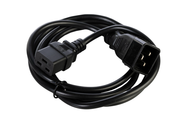 Шнур питания с заземлением IEC 60320 C19/IEC 60320 C20, 16 А / 250 В (3 × 1,5), длина 3 м Шнур питания с заземлением IEC 60320 C19/IEC 60320 C20, 16 А / 250 В (3 × 1,5), длина 3 м