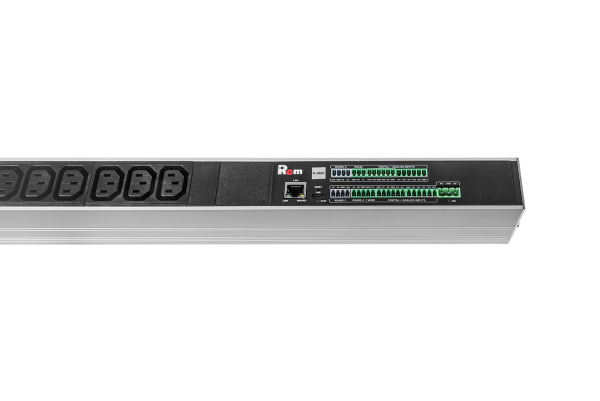 Верт блок розеток Rem-2MC, монит, измер, 3×16A, 36C13, 12C19, 2100мм, шнур 3м IEC309