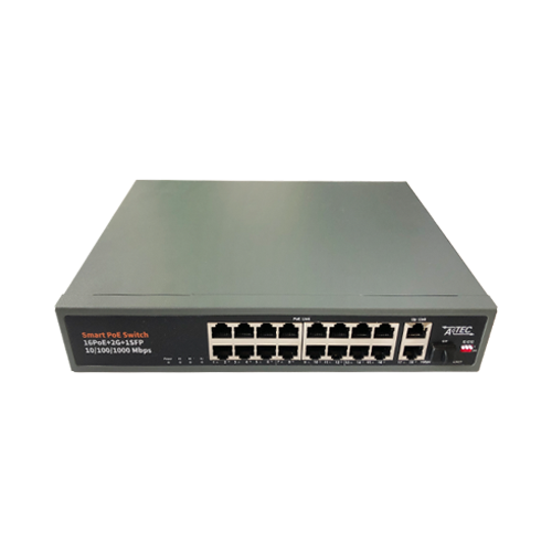 ATEC-POE16L Коммутатор PoE, 220 В, 16 портов ATEC-POE16L Коммутатор PoE, 220 В, 16 портов