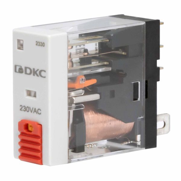Реле миниатюрное промышленное, 1CO, ком. ток 12А, AgSnO2, напряжение 115V AC, опция: тест-кнопка+светодиод Реле миниатюрное промышленное, 1CO, ком. ток 12А, AgSnO2, напряжение 115V AC, опция: тест-кнопка+светодиод