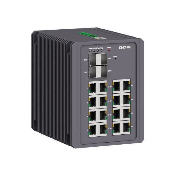 Промышленный управляемый коммутатор, 4×100Base-FX, 1000Base-X SFP слота:16×10/100/1000Base-T(X) портов RJ45, консольный порт Mini USB, поддержкаPROFINET, 24-48В DC (18-72В DC), с резервированием Промышленный управляемый коммутатор, 4×100Base-FX, 1000Base-X SFP слота:16×10/100/1000Base-T(X) портов RJ45, консольный порт Mini USB, поддержкаPROFINET, 24-48В DC (18-72В DC), с резервированием