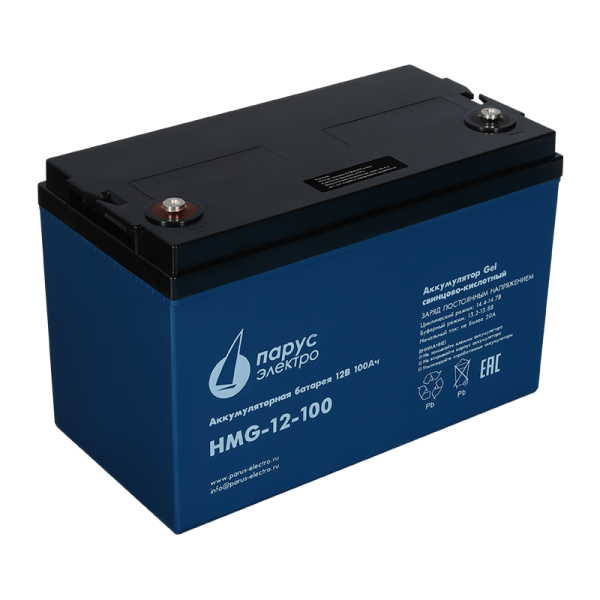 HMG-12-100 гелевая аккумуляторная батарея 12 В / 100 Ач HMG-12-100 гелевая аккумуляторная батарея 12 В / 100 Ач