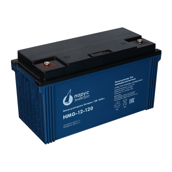 HMG-12-120 гелевая аккумуляторная батарея 12 В / 120 Ач HMG-12-120 гелевая аккумуляторная батарея 12 В / 120 Ач
