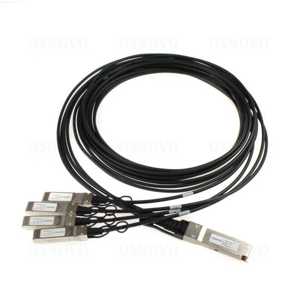 Объединительный DAC кабель QSFP+ 40G для 4х10G OC-QSFP-4x10G-3M Объединительный DAC кабель QSFP+ 40G для 4х10G OC-QSFP-4x10G-3M