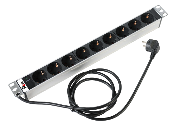 Гор блок розеток Rem-16, 1×16A, инд, 9S, 19", шнур 3м