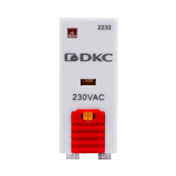 Реле миниатюрное промышленное, 2CO, ком. ток 8А, AgSnO2, напряжение 230V AC, опция: тест-кнопка+светодиод Реле миниатюрное промышленное, 2CO, ком. ток 8А, AgSnO2, напряжение 230V AC, опция: тест-кнопка+светодиод