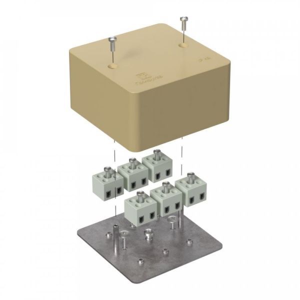 Коробка огнестойкая для кабель-канала 40-0460-FR2.5-12 Е15-Е120 RAL1001 85х85х45 (44 шт/кор) Коробка огнестойкая для кабель-канала 40-0460-FR2.5-12 Е15-Е120 RAL1001 85х85х45 (44 шт/кор)