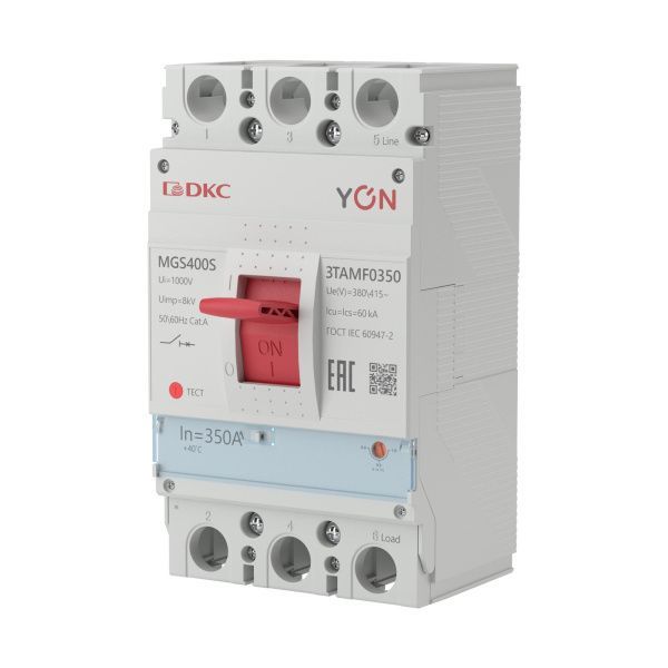 Авт. выкл. YON MGS400 3P 280-350A 60kA Авт. выкл. YON MGS400 3P 280-350A 60kA