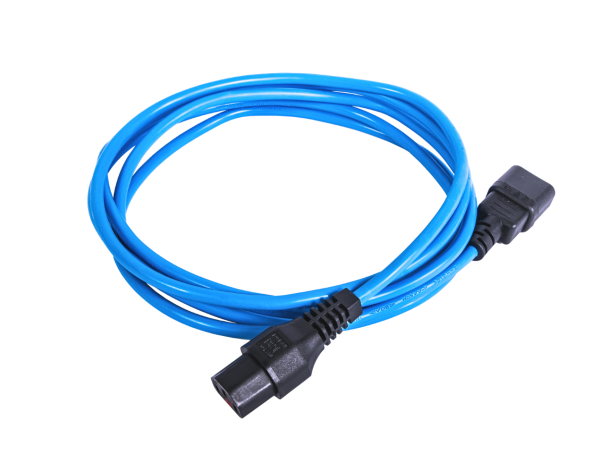 Шнур питания с фиксатором IEC 60320 C13/IEC 60320 C14, 10 А / 250 В (3 × 1,0), длина 3 м, синий Шнур питания с фиксатором IEC 60320 C13/IEC 60320 C14, 10 А / 250 В (3 × 1,0), длина 3 м, синий