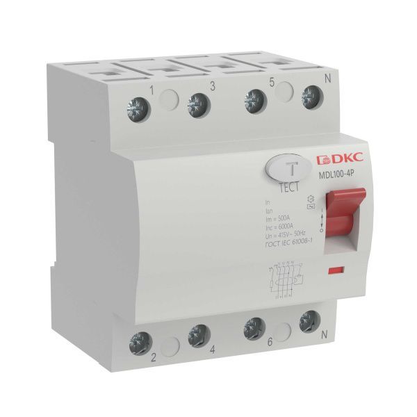 Устройство защитного отключения УЗО ВДТ YON MAX MDL100, 4P, 30mA, 80A, тип АC Устройство защитного отключения УЗО ВДТ YON MAX MDL100, 4P, 30mA, 80A, тип АC