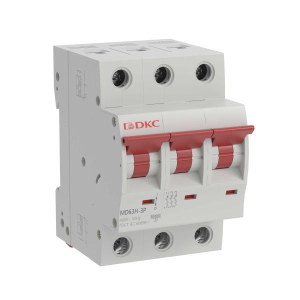 Автоматический выключатель модульный YON max типа MD63H, 10кА, 3 полюса, хар-ка C, 10А Автоматический выключатель модульный YON max типа MD63H, 10кА, 3 полюса, хар-ка C, 10А