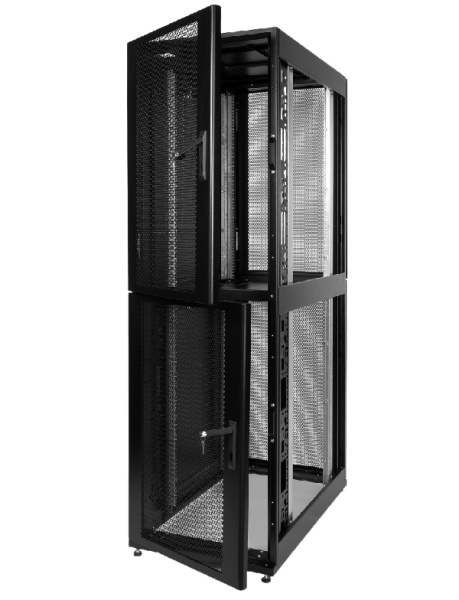 Шкаф серверный ПРОФ напольный колокейшн 46U (600 × 1000) 2 секции, дверь перф. 2 шт., чёрный,в сборе Шкаф серверный ПРОФ напольный колокейшн 46U (600 × 1000) 2 секции, дверь перф. 2 шт., чёрный,в сборе